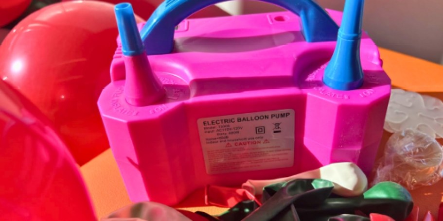 Electric Balloon Pump Only $13.99 on Amazon – Perfect for Balloon Arches!