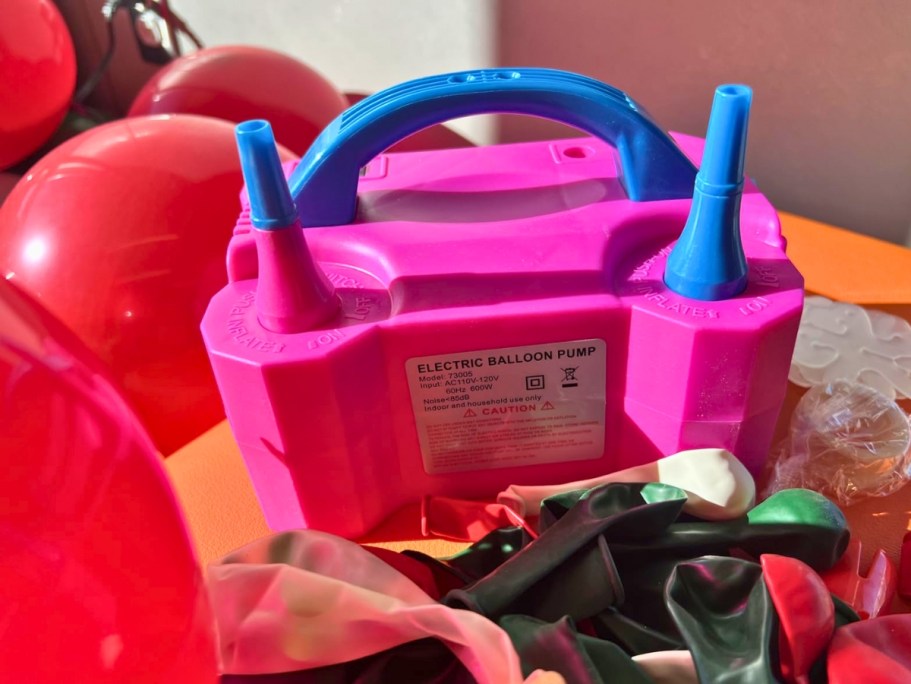 Electric Balloon Pump Only $13.99 on Amazon – Perfect for Balloon Arches!