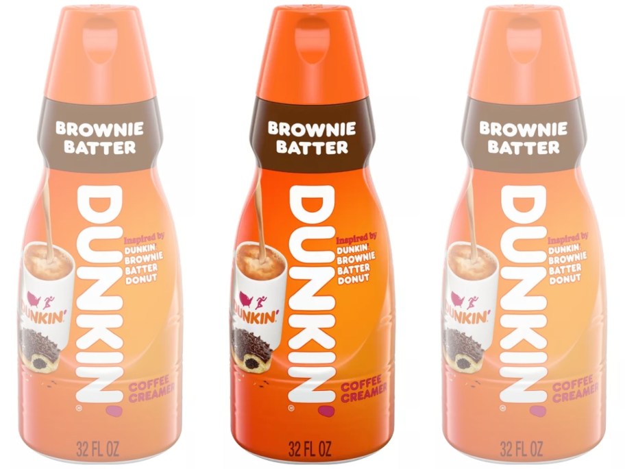 3 bottles of Dunkin' Donut Brownie Batter Creamer