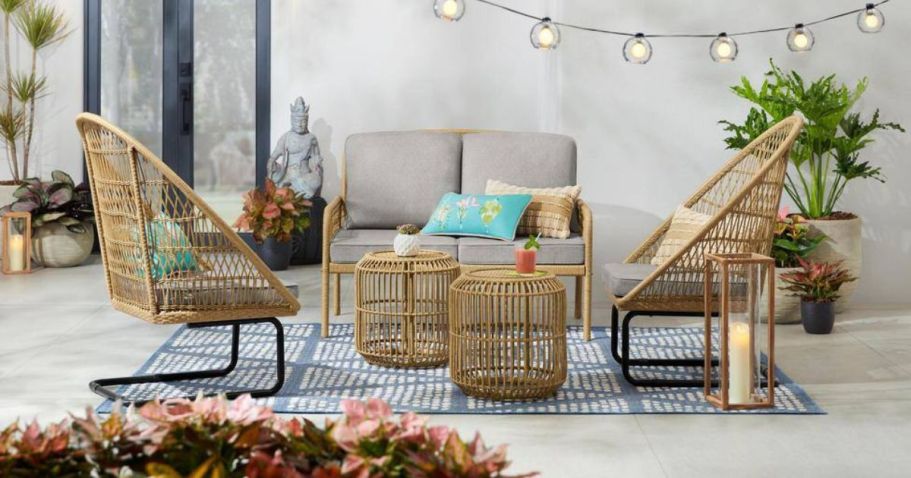 Up to 60% Off Home Depot Patio Furniture | 5-Piece Wicker Set Just $475 Shipped (Reg. $799)