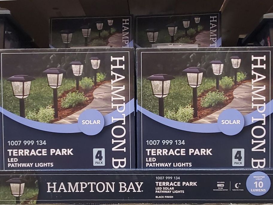 2 boxes of Hampton Bay Terrence Solar Lights