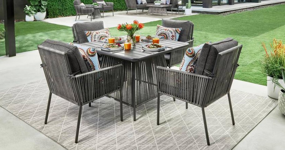 Home Depot Patio Furniture Sale | 5-Piece Wicker Dining Set Only $279 Shipped (Reg. $699)