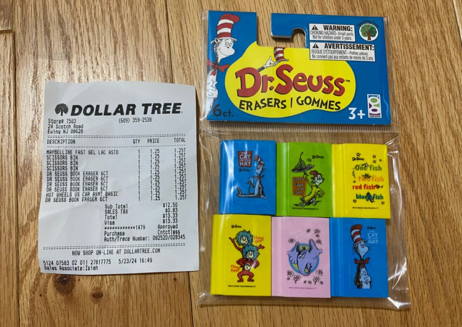 Dr. Seuss products which are part of a Happy Friday Reader Dollar Tree haul