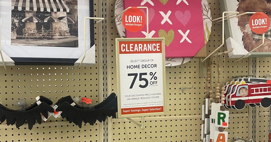 75% Off Hobby Lobby Home Decor Clearance | Wall Art, Glassware, Lighting & More