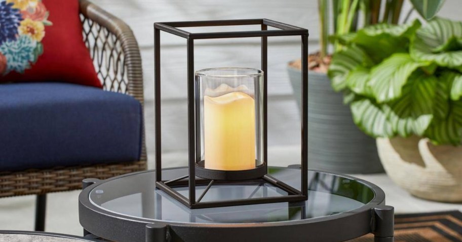 Cute Patio Lantern Only $8 Shipped on HomeDepot.com (Easily Holds a Pillar Candle)