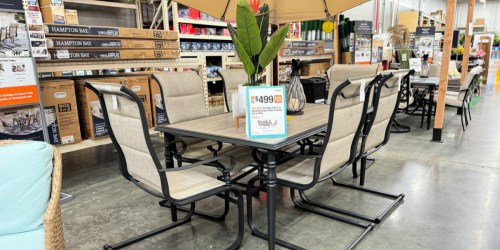 Up to 60% Off Home Depot Patio Furniture | 7-Piece Dining Set Just $499 Shipped