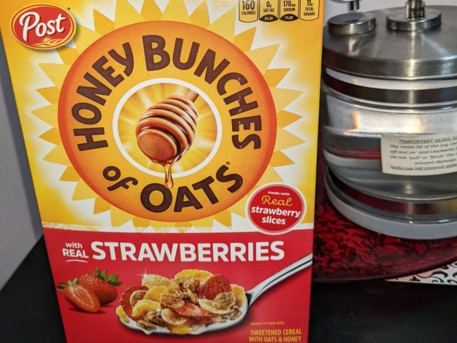 A Box of Honey Bunches of Oats with Strawberries