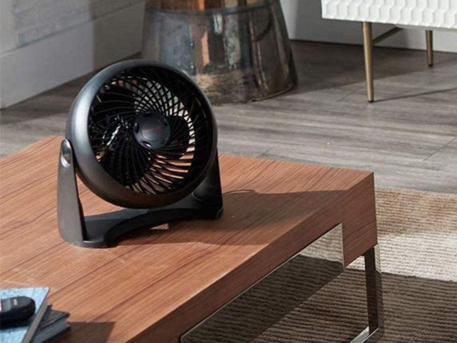 A honeywell fan on a table