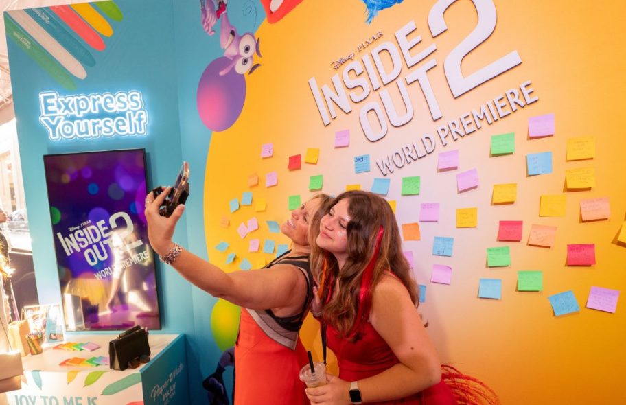 Fans at the world premiere of inside out 2 courtesy of Feel the Joy Sweepstakes from Fandango and papermate