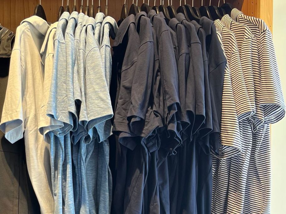 Men's polos at a Jcrew factory store