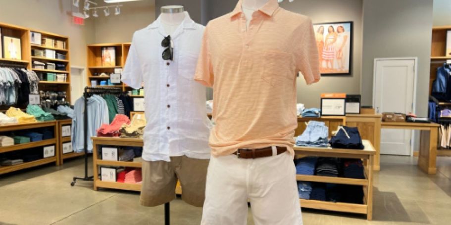 Up to 80% Off J. Crew Factory | FOUR Men’s Polo Shirts Only $43 (Just $10.75 Each)