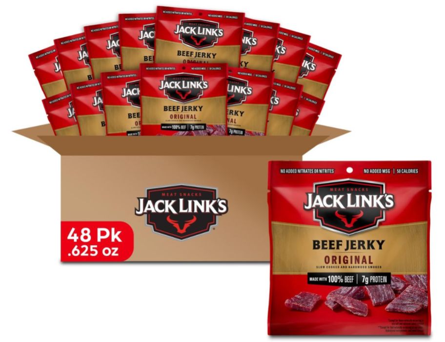 48 count box of jack links original beef jerky