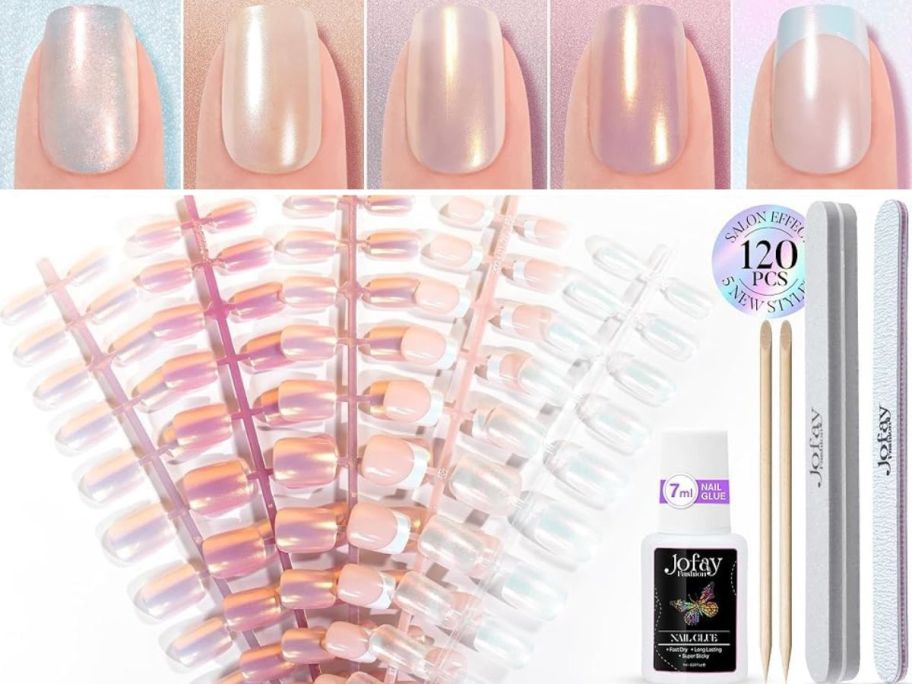 A 120-piece Kit of Jofay Nails