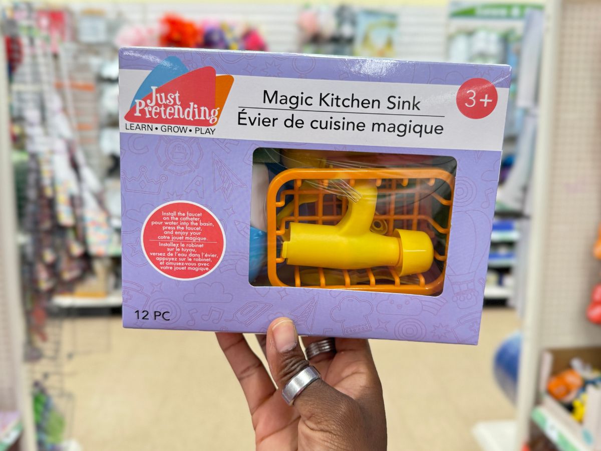 This Cute Dollar Tree Magic Sink Actually Dispenses Water – And It’s Only $1.25!