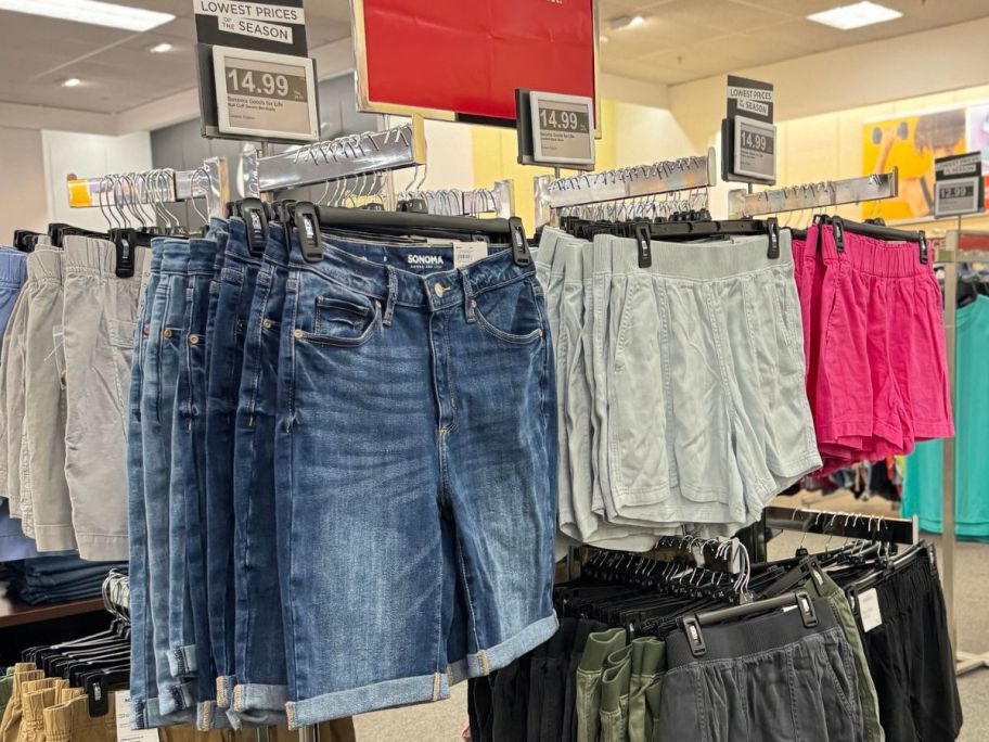 Women's shorts on sale at Kohl's