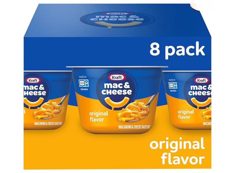 Kraft Original Microwavable Macaroni & Cheese Cups 2.05oz 8-Count stock image