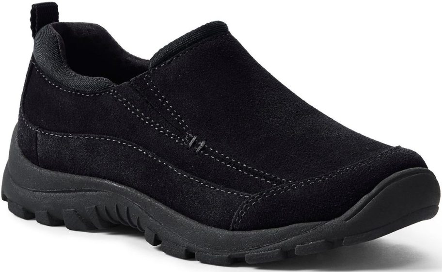 Stock image of a Lands' End Kids All Weather Slip-On Moc Shoes
