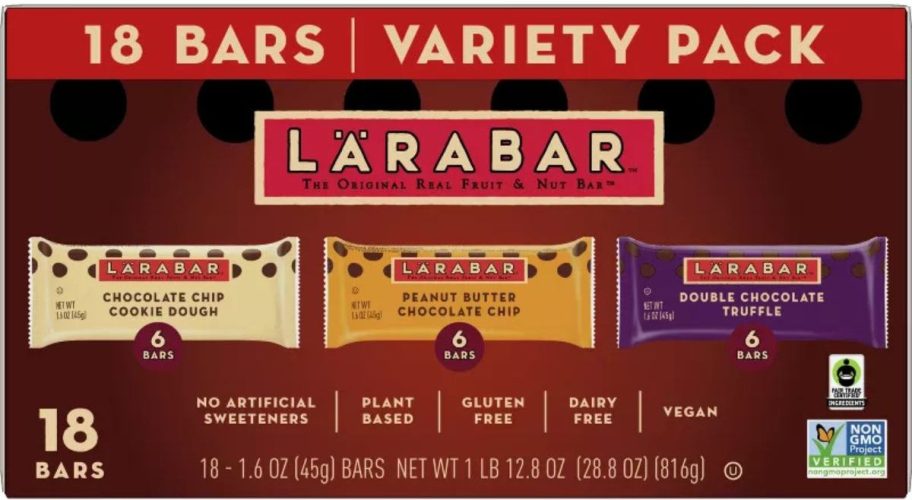 Larabar Chocolate Variety Pack 18-count