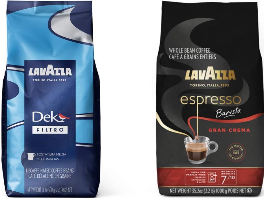 Stock images of bags of Lavazza Coffee