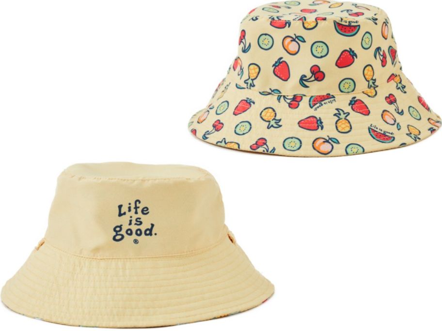 Stock images of a life is good toddler bucket hat