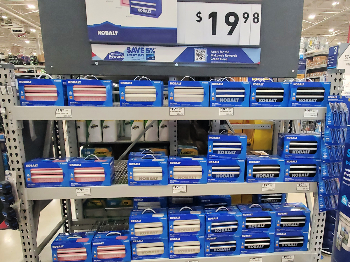 Kobalt Mini Tool Box Under $20 at Lowe’s – Several Colors In Stock (Perfect for Makeup, Craft Supplies, & More!)