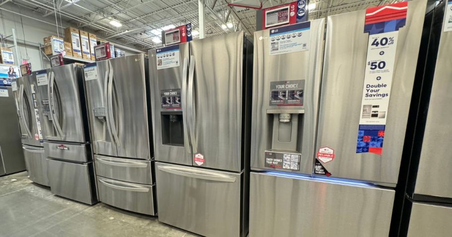 LG Regrigerator's on sale at Lowe's