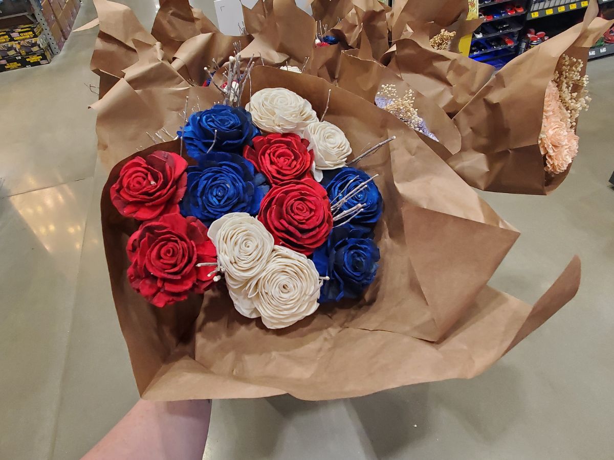 Lowe’s Red, White & Blue Paper Flower Bouquets Just $19.98 (Grab Them for Independence Day!)