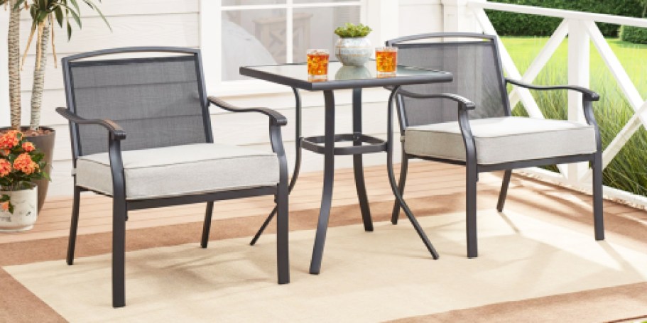 Up to 50% Off Walmart Patio Furniture | Bistro Set Only $99 Shipped!
