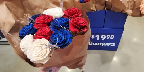RUN! Lowe’s Red, White & Blue Paper Flower Bouquets Just $19.98 (Great for Memorial Day)