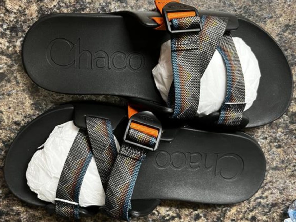 Mens Chaco Slides with black base