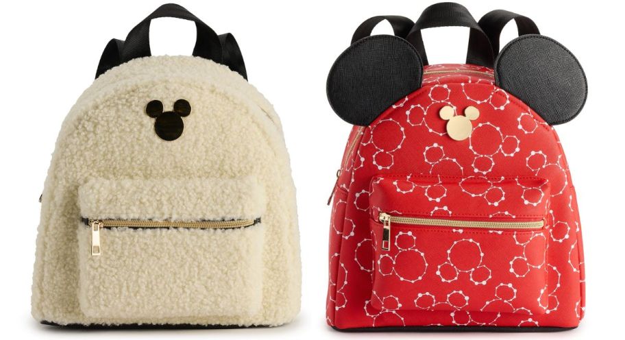 two disney mickey mouse mini backpacks