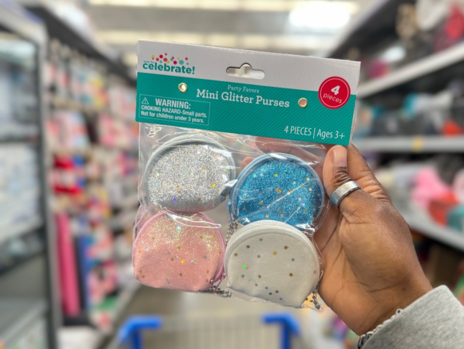 Mini Glitter Purses 4 Count Pack Just $1.97 at Walmart (Cute Party Favor Idea)