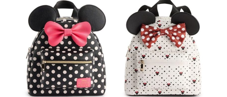 two disney minnie mouse backpacks