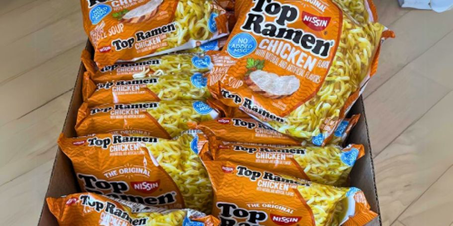 Nissin Chicken Flavor Ramen Noodles 24-Pack Just $5.58 Shipped on Amazon (Only 23¢ Each)