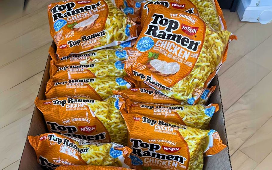Nissin Chicken Flavor Ramen Noodles 24-Pack Just $5.58 Shipped on Amazon (Only 23¢ Each)
