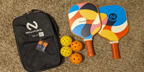 Pickleball Paddle Set Just $19.79 Shipped for Amazon Prime Members | Includes Everything You Need!