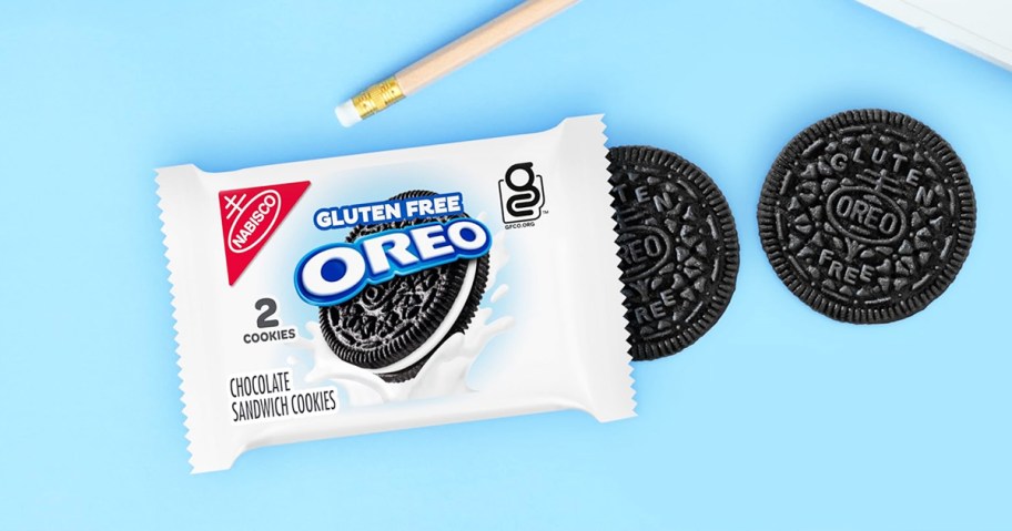 gluten-free oreo snack pack with two cookies
