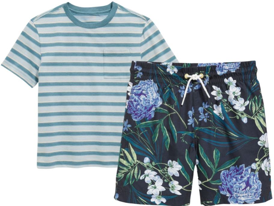 Old Navy Boy's Shirt and Swimsuit
