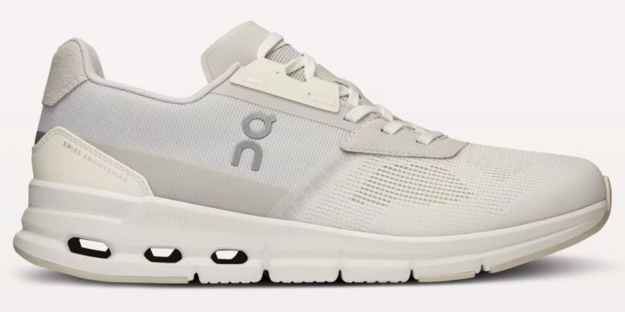 A white running shoe
