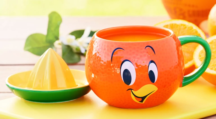 Orange Bird Mug with Citrus Juicer