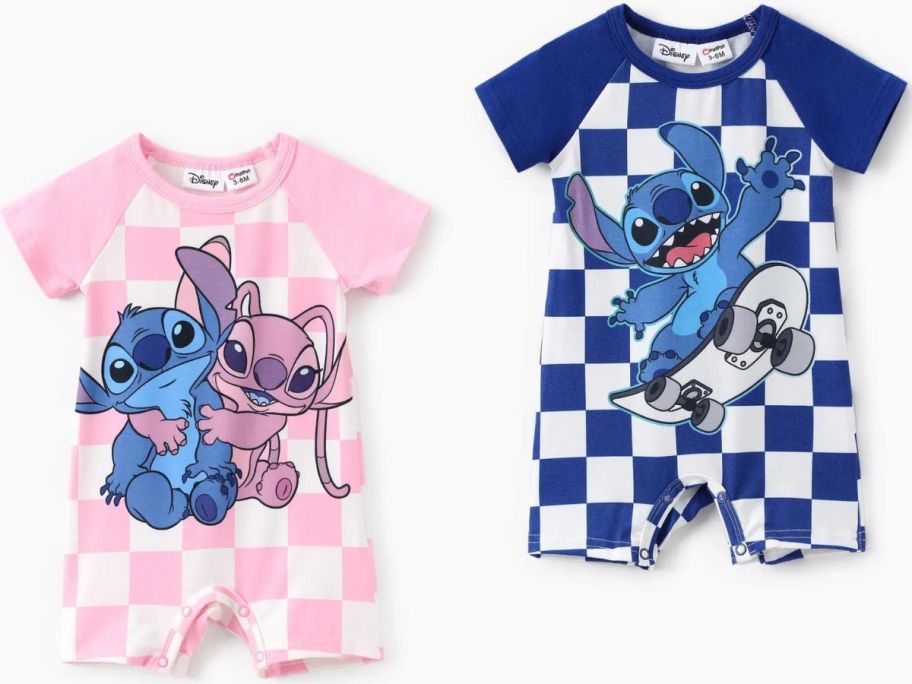 Stock images of 2 Disney Sitch Rompers