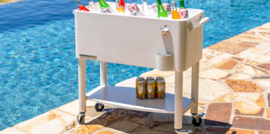This Rolling Cooler Fits 110 Cans & Keeps Drinks Cold 36 Hours (+ on Sale at Lowe’s!)