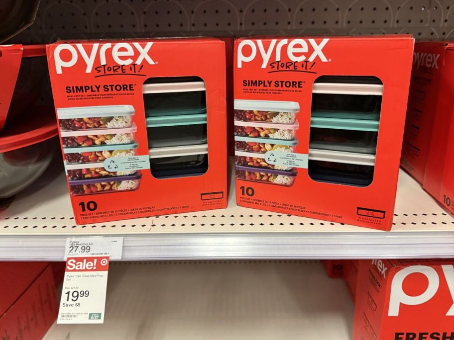 Pyrex 10-Piece Set on Shelf at Target