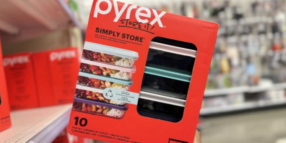Pyrex 10-Piece Glass Meal Prep Set Just $19.99 on Target.com