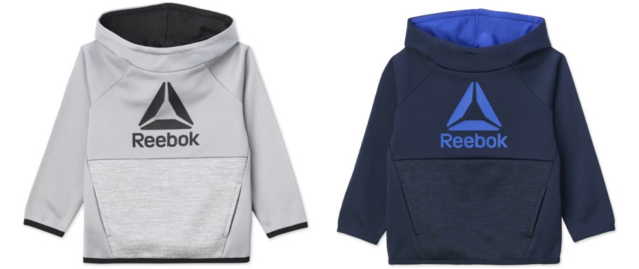 grey and blue reebok hoodies