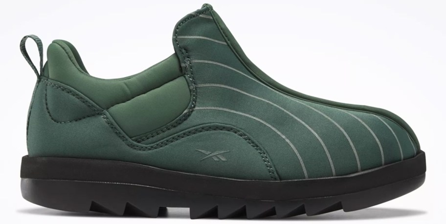 green slip-on sneaker