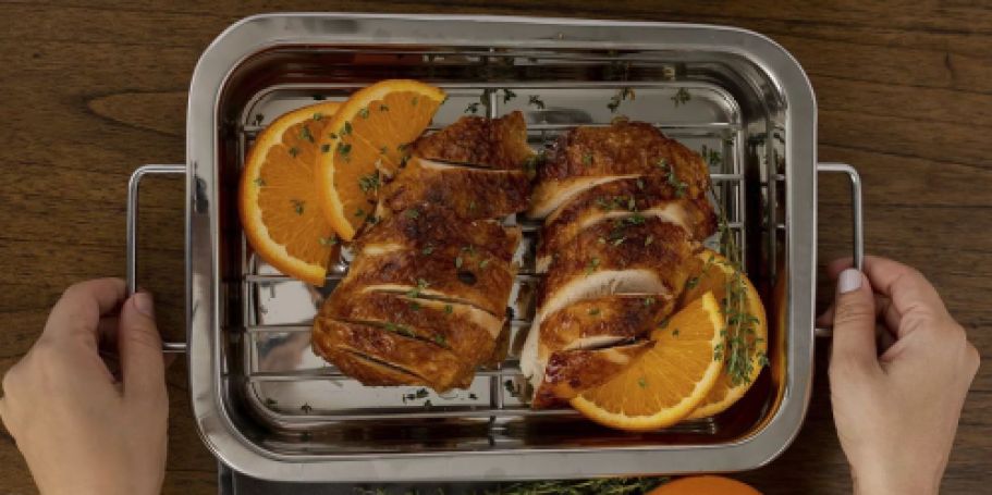 Sedona Kitchen 12″ Roasting Pan & Rack Just $9.99 on Macys.com (Reg. $29)