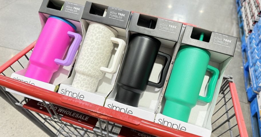 simple modern 40oz trek tumblers in costco cart