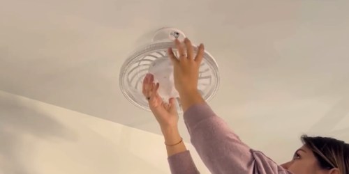 Socket Ceiling Fan Just $29.99 Shipped on Amazon | Plugs Into Your Existing Light Socket