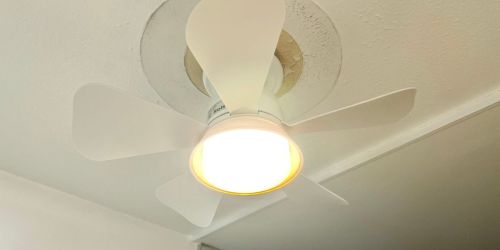 Socket Ceiling Fan Only $24.99 on Amazon (Reg. $54.99) | Plugs Into Existing Light Socket